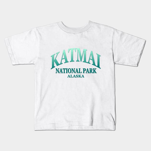 Katmai National Park, Alaska Kids T-Shirt by Naves